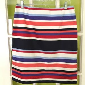 Boden striped skirt stretchy cotton